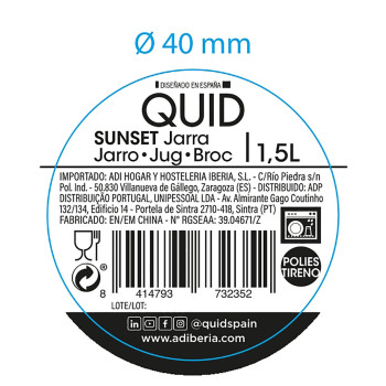 ąsotis Quid Sunset Mėlyna Plastmasinis 1,5 L