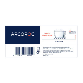 Stiklinių rinkinys Arcoroc Chiquito Skaidrus stiklas 230 ml (12 vnt.)