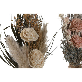 Lillekimp Home ESPRIT Mitmevärviline Naturaalne Kristall Kuivatatud lill 20 x 10 x 50 cm (3 Ühikut),,,