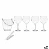 Ice Bucket Vivalto 11444 Transparent Metal Crystal 14,5 x 12 x 12,5 cm 4x (10,5 x 20 cm) Wine glasses (2 Units)