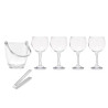 Ice Bucket Vivalto 11444 Transparent Metal Crystal 14,5 x 12 x 12,5 cm 4x (10,5 x 20 cm) Wine glasses (2 Units)
