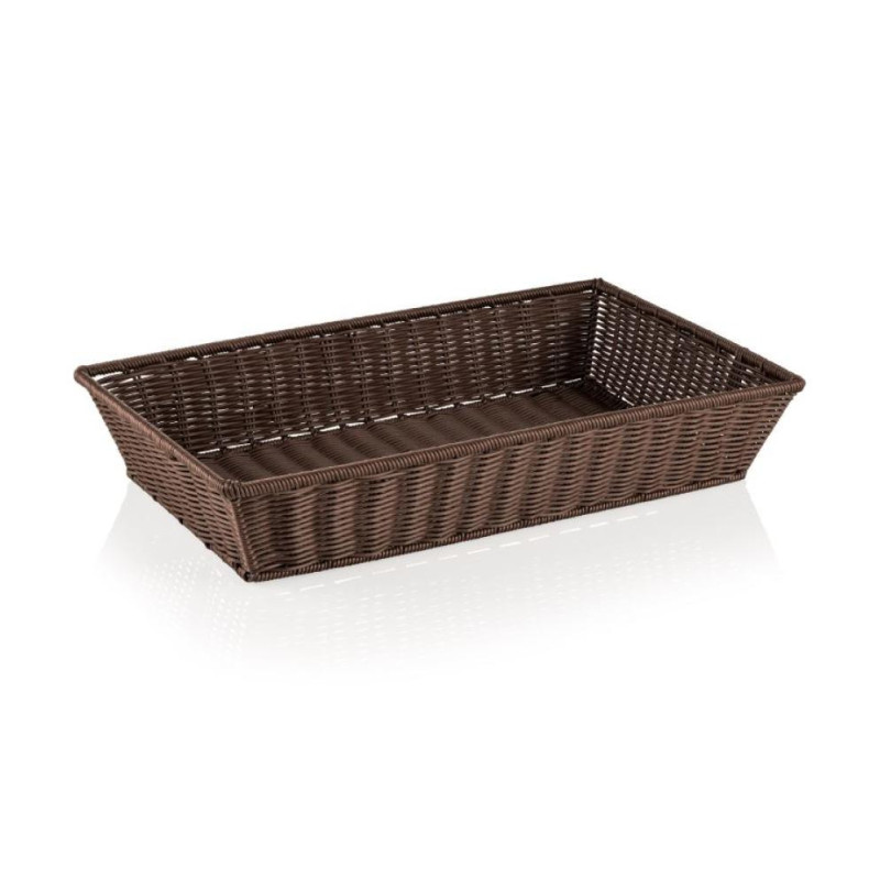 WEAVER PRO GN 1/1 GROZS 53X32.5X10CM, BROWN, PP, WAS