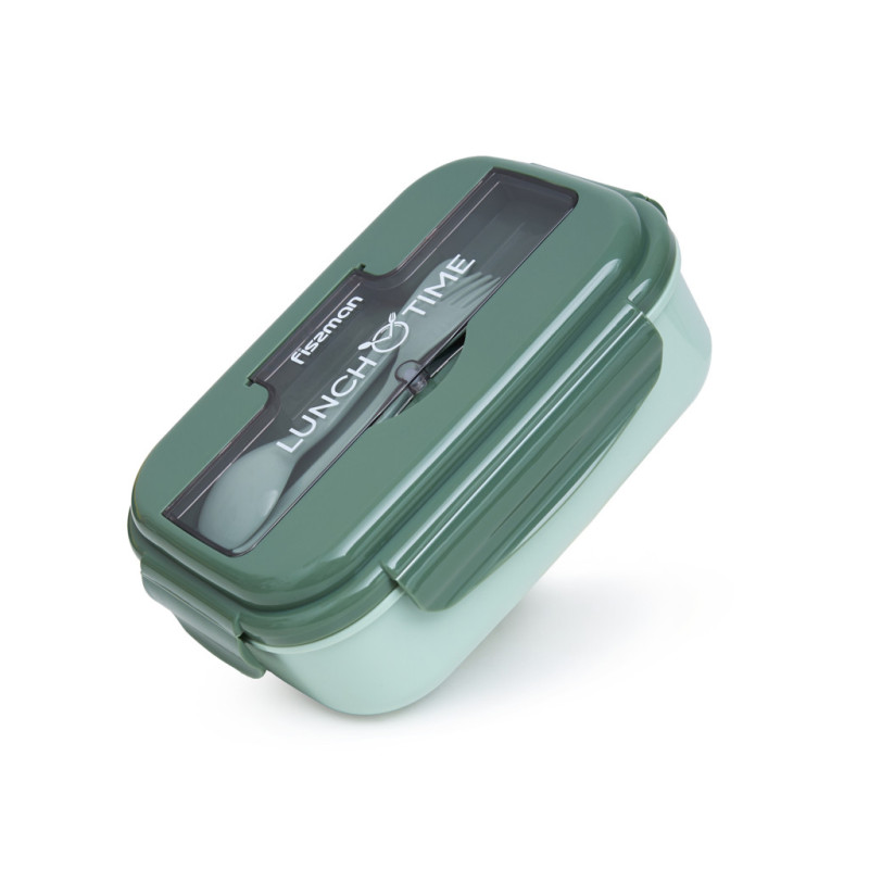 Lunch box with 3 compartments 21.5x15x8 cm / 1100 ml, art. 16741