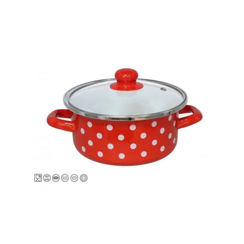 Emaljēts katls 18cm 1.35L s/d indukc. JAEN