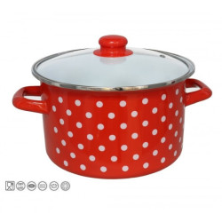 Puodas emal. 24cm 4.8L s/d...