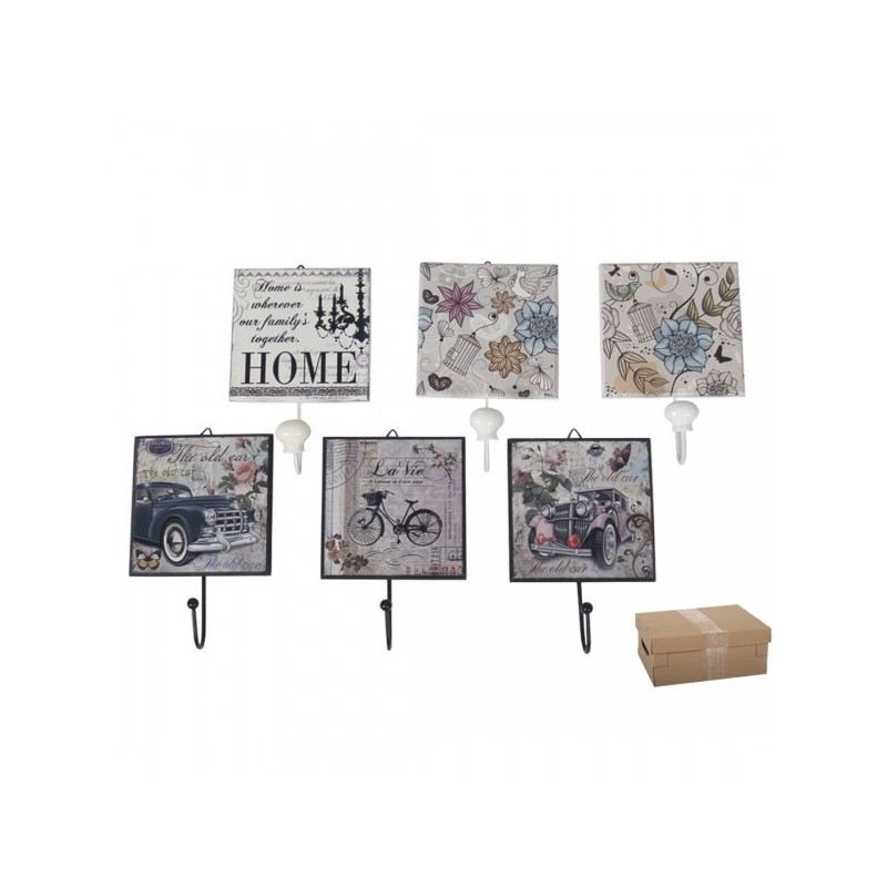 Вешалка 18*12*5cm 1 kabl, ar dekoruuota