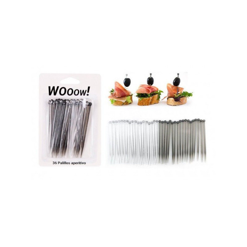 Smeigtukai sumuštiniams plast. 36vnt 9cm