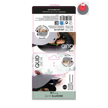 Set of lids Quid Ozon Silicone Plastic 2 Pieces