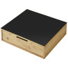 TEA  /Coffee shop  KAPSULU FOR STORAGE  BOX  30x31x10CM, AR glass  VIRSMU, STIKLS/BAMBUSS, FSC, Kesper