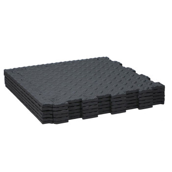 EVA putų plytelės Black & Decker Juoda Eva guminis 40 x 40 cm (6 Dalys),,,