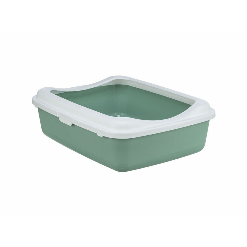 Cat Litter Box Trixie Classic White Green Plastic 37 × 15 × 48 cm,,,