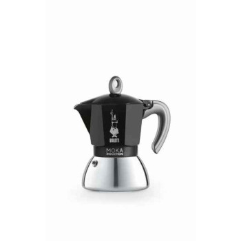 Itališkas Kavinukas Bialetti Moka Juoda Nerūdijantis plienas Aliuminis 200 ml 4 Puodeliai