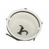 Dog Feeder Trixie White Black d 13 cm 250 ml,,,