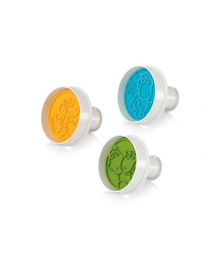 DELICIA CEPUMU FORMIŅU/ZĪMODZIŅU SET.3PC.., DINOZAURI, Tescoma