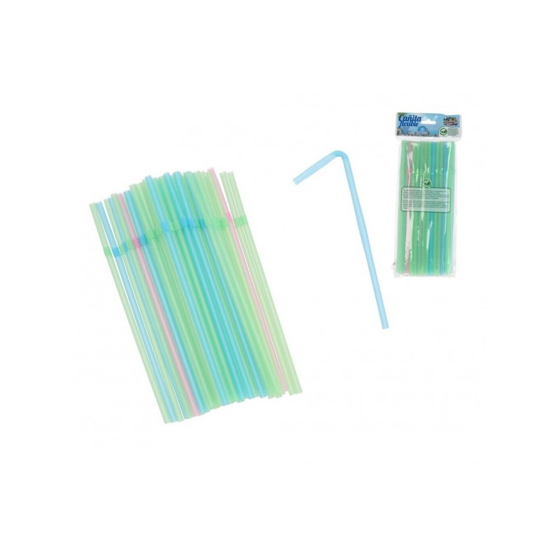 Šiaudeliai plast. 21*0.6cm 50vnt