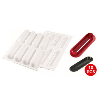 Forma silikona 130x27 h-27mm + spiede 8x75ml FINGERS