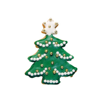 Cookie cutter CHRISTMAS TREE WITH STAR 9.5cm