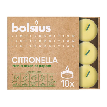 Tea candles 18pcs 4h CITRONELLA [8]