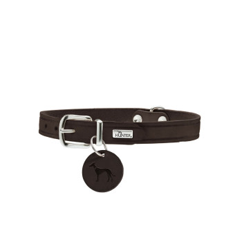 Suņa kaklasiksna Hunter Aalborg Šokolāde XS/S 28-33 cm,,,