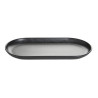 SEASONS melns oval  plate  15x30cm, Porland