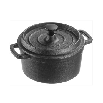 Trauks gatavošanai/servēšanai ar vāku čuguna 13x10x8cm 250ml