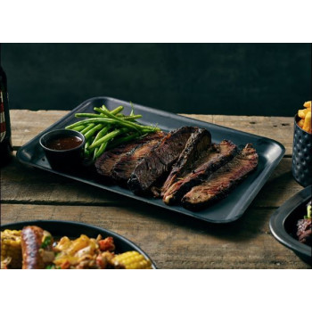 GenWare Black Vintage Steel Tray 31.5x21.5x2cm