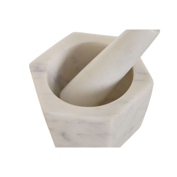 Кухонная ступка Home ESPRIT Мрамор 12,5 x 12,5 x 8 cm,,,,