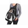 Pet Backpack Trixie Savina Black Grey Polyester 30 × 33 × 26 CM,,,