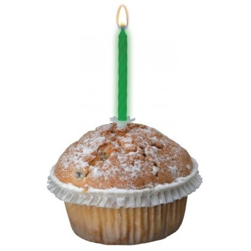 SVECĪTES TORTES 6CM, 10ШТ. ., TUMSĀ SPĪDOŠAS, 0.030 kg / iepak., Pap Star