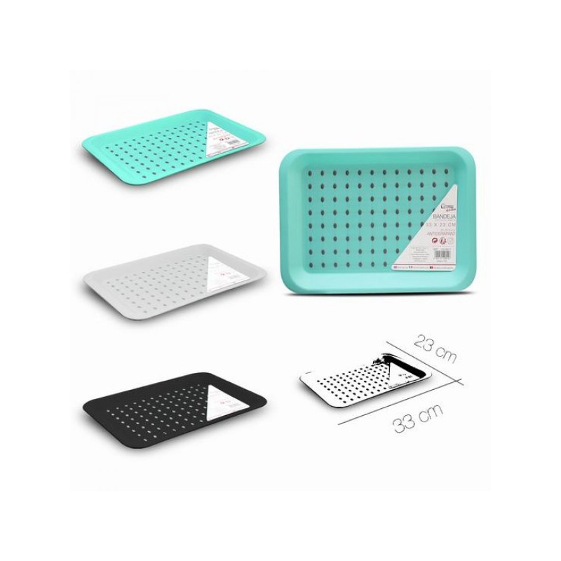 Padėklas plast. 33*23*2cm neslyst. 22601