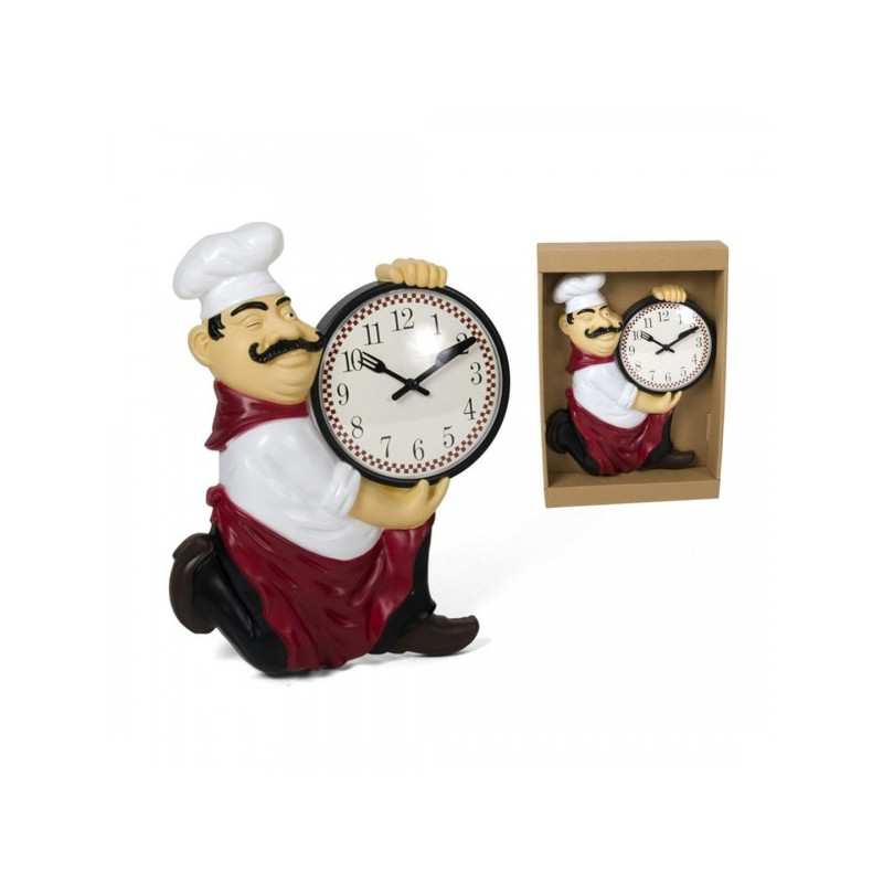 Pulkstenis plast. sieninis 33cm VIRĖJAS