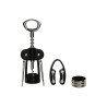 Set of Wine Accessories Home ESPRIT Black Natural Stainless steel MDF Wood 21 x 14,5 x 5,4 cm