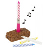 CANDLE MUZIKĀLA HAPPY BIRTHDAY AR 3 REZ. 0.022 KG / IEPAK., Pap Star