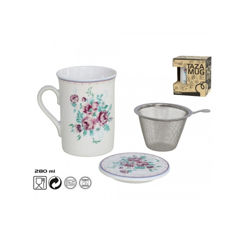 Puodukas su met. sieteliu 280ml GARDEN