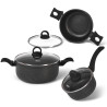 Cookware set GRACE 6 pcs (aluminium with non-stick coating)