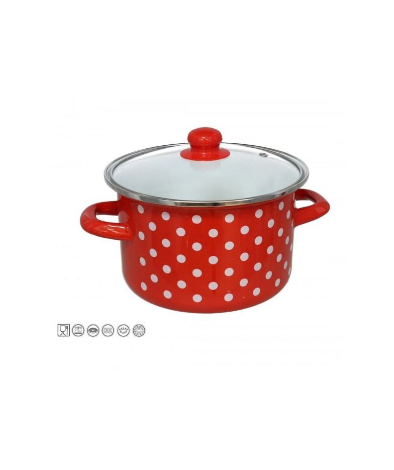 Emaljēts katls 20cm 2.65L s/d indukc. JAEN M