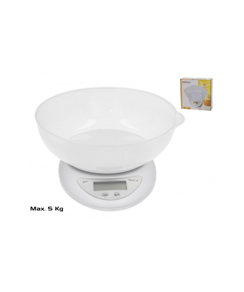 Svarstyklės virtuvinės elektron. 5kg BASIC