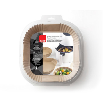 Disposable Paper Air Fryer Tray 20x20 h-4.5cm 50pcs