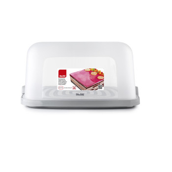Блюдо из торта с крышкой 32x32 H-16,5 см