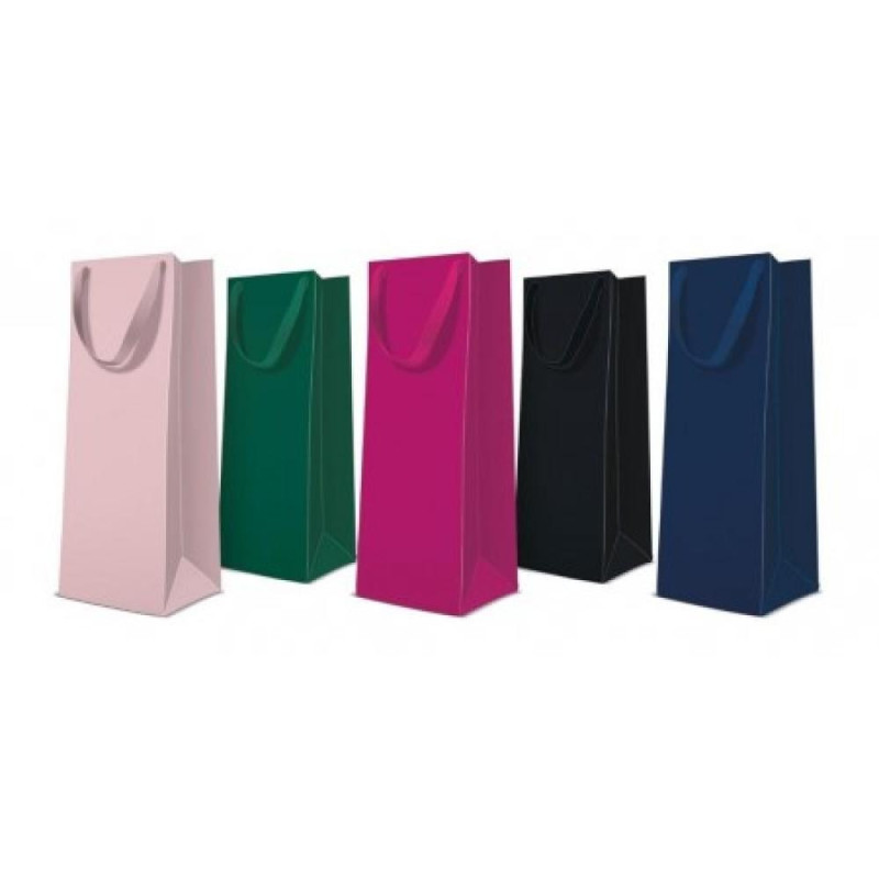 GIFT PACKAGE PUDELEI 12X10X37CM BOTTLE MIX MONOCOLOR, Paw Decor Collection