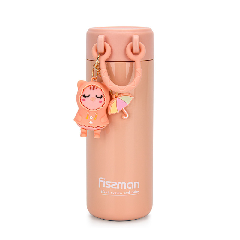 Double wall vacuum flask 380 ml pink (stainless steel), art. 9862