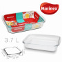 Посуда kepimui из стекла. 3.7L 36*22*7cm Marinex