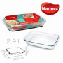 Forma cepšanai stikla 2.9L 39*24*5cm Marinex