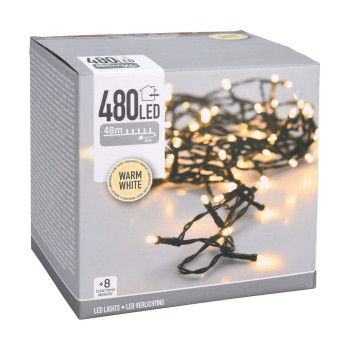 LED gaismu vītne Silta gaisma Silts balts 39 m Balts,,,