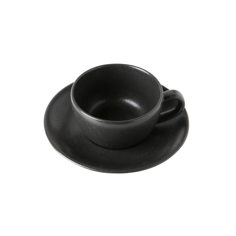 SEASONS black  Cup  ar saucer 207ml, Porland