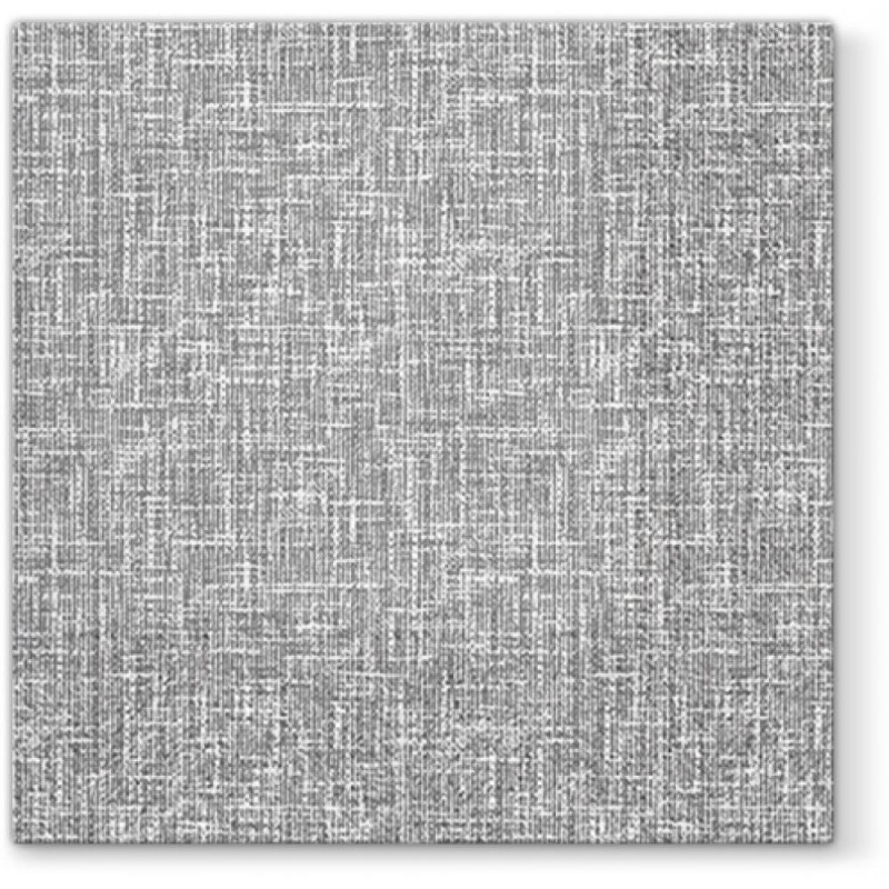 NAPKINS  33X33CM LINEN STRUCTURE GREY, Paw Decor Collection