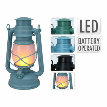 LED laterna Lumineo Zils Zaļš Modrá/Zelená Alumīnijs 24,5 cm,,,