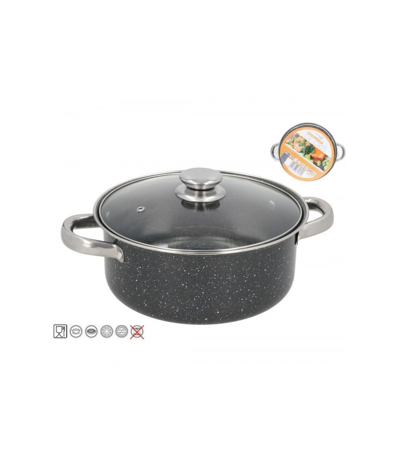 Puodas 24cm 3.7L neprid. GRANITE CRIS