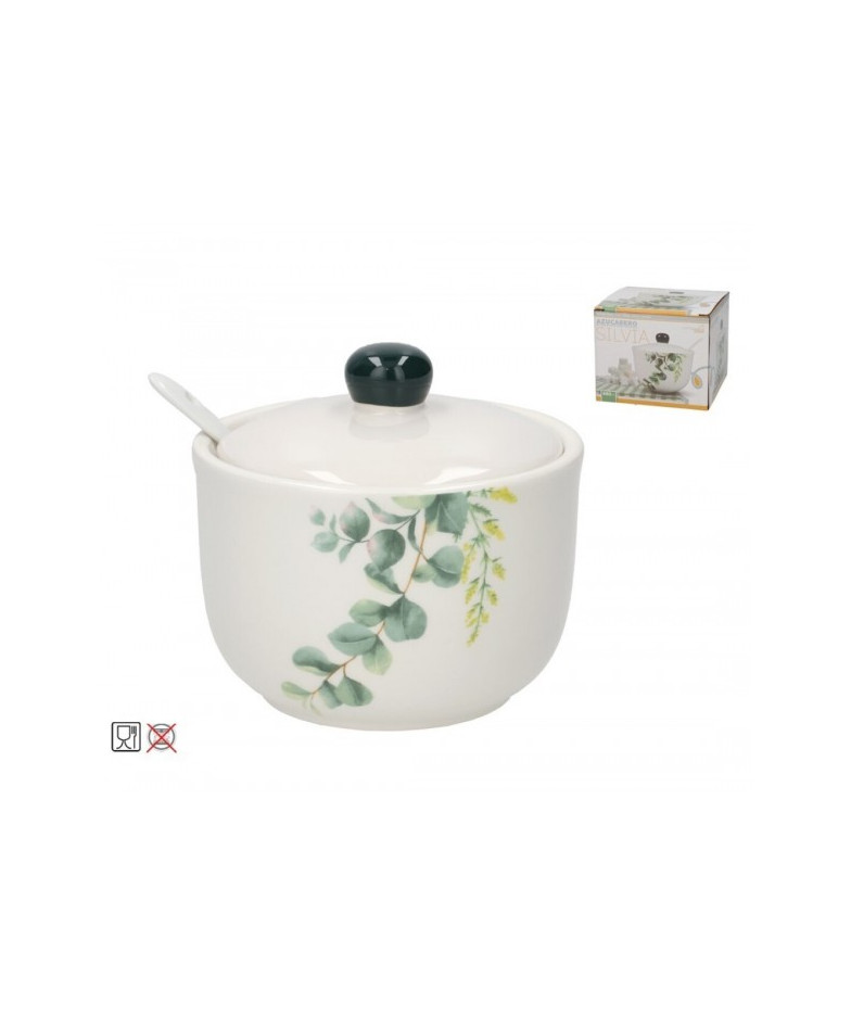 Cukrinė keram. su с ручкойiu 12*12*10cm SILVIA