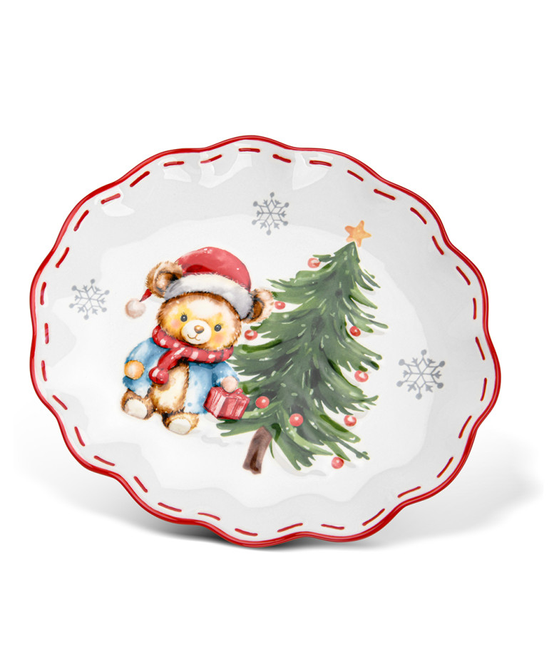 Oval plate 24х20 cm (dolomite)